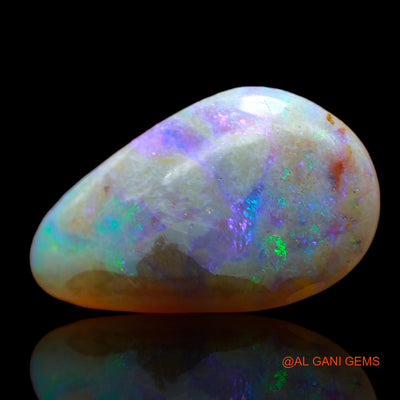 9.00 Cts Unheated Australian Fire Opal Loose Gemstone Pear Cabochon Natural 22x13x6 mm AC-507