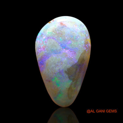9.00 Cts Unheated Australian Fire Opal Loose Gemstone Pear Cabochon Natural 22x13x6 mm AC-507