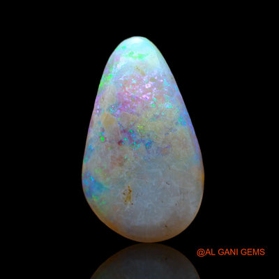 9.00 Cts Unheated Australian Fire Opal Loose Gemstone Pear Cabochon Natural 22x13x6 mm AC-507