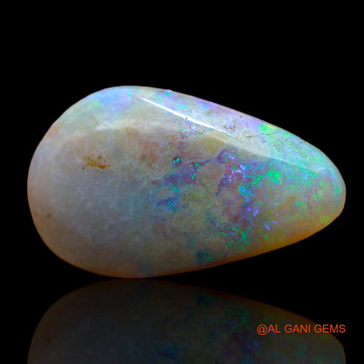 9.00 Cts Unheated Australian Fire Opal Loose Gemstone Pear Cabochon Natural 22x13x6 mm AC-507