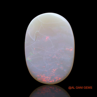 17.00 Cts Unheated Australian Fire Opal Loose Gemstone Oval Cabochon Natural 20x14x7 mm AC-508