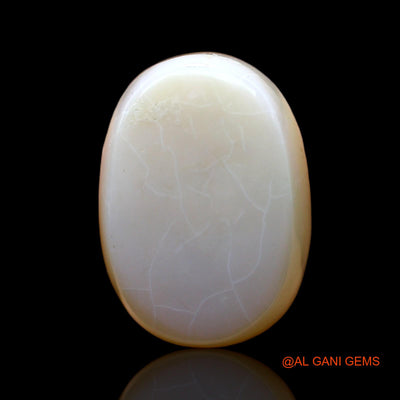 17.00 Cts Unheated Australian Fire Opal Loose Gemstone Oval Cabochon Natural 20x14x7 mm AC-508