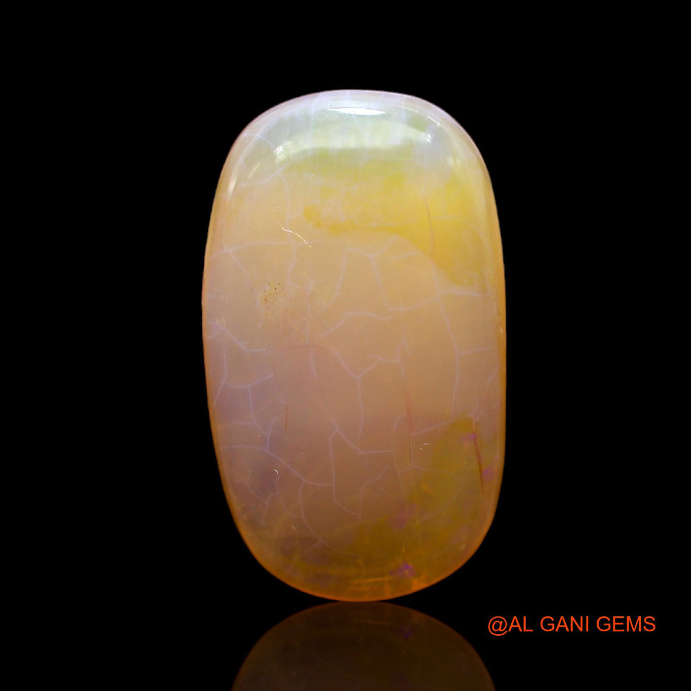 10.00 Cts Natural Australian Fire Opal Loose Gemstone Oval Cabochon 22x13x5 mm AC-511