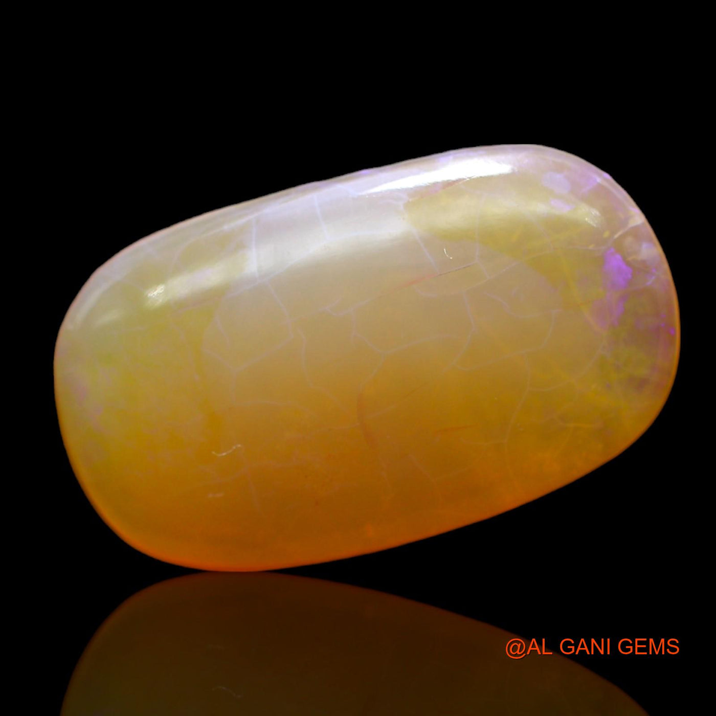 10.00 Cts Natural Australian Fire Opal Loose Gemstone Oval Cabochon 22x13x5 mm AC-511