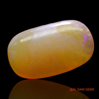 10.00 Cts Natural Australian Fire Opal Loose Gemstone Oval Cabochon 22x13x5 mm AC-511
