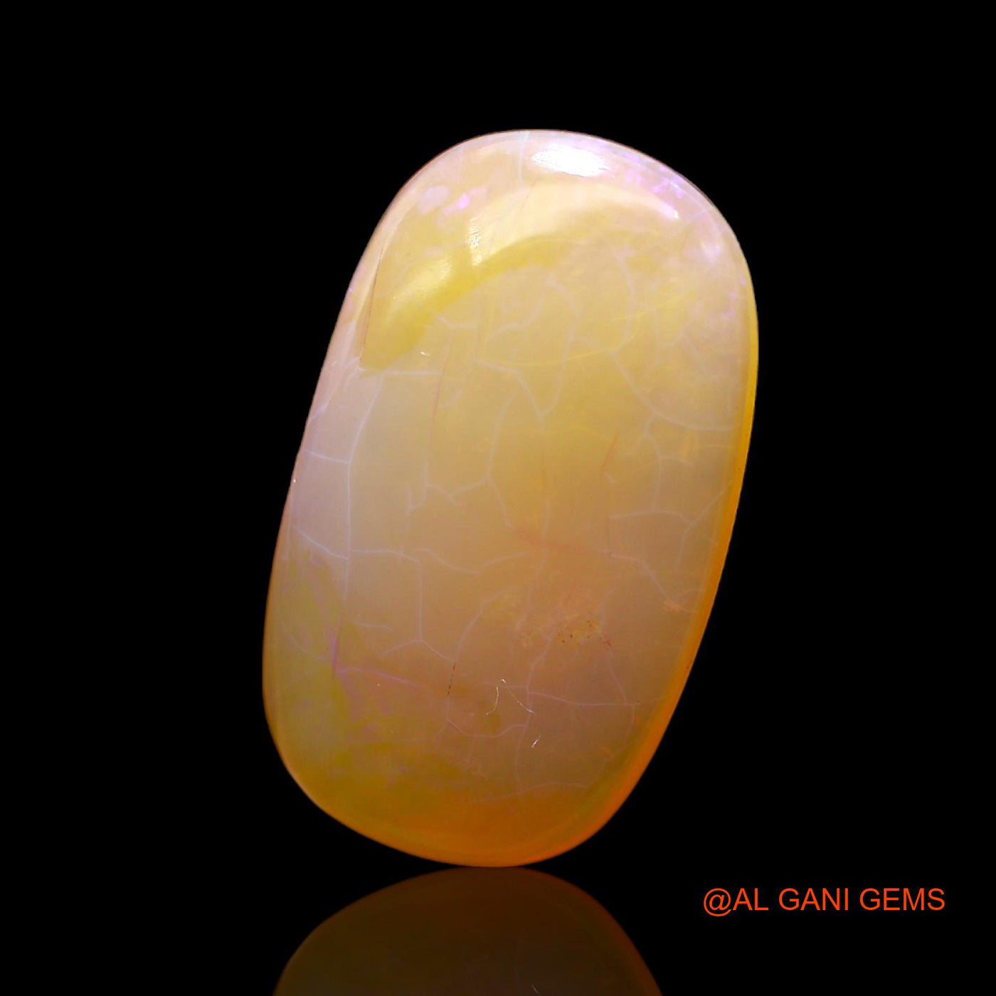 10.00 Cts Natural Australian Fire Opal Loose Gemstone Oval Cabochon 22x13x5 mm AC-511