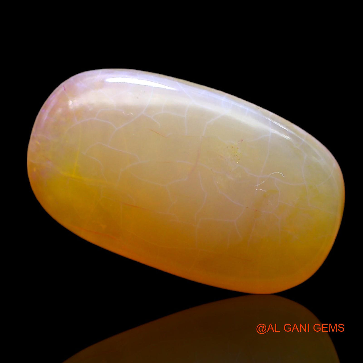 10.00 Cts Natural Australian Fire Opal Loose Gemstone Oval Cabochon 22x13x5 mm AC-511