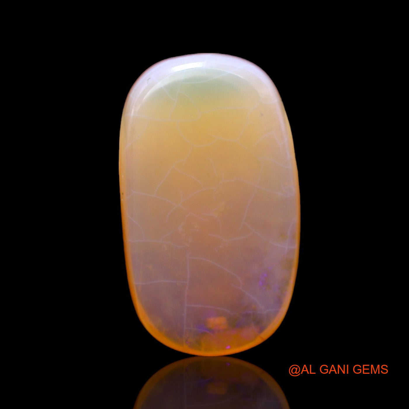 10.00 Cts Natural Australian Fire Opal Loose Gemstone Oval Cabochon 22x13x5 mm AC-511