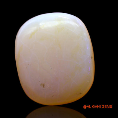 Natural Untreated Fire Opal Loose Gemstone Oval Cabochon From Australia 11.00 Cts 19x16x5 mm AC-512