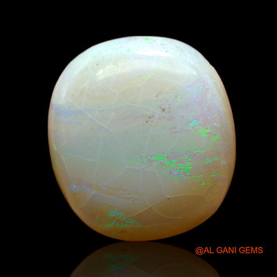 11.00 Cts Unheated Australian Fire Opal Loose Gemstone Oval Cabochon Natural 18x17x5 mm AC-513