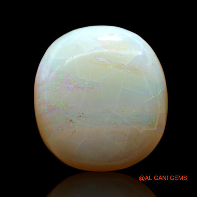 11.00 Cts Unheated Australian Fire Opal Loose Gemstone Oval Cabochon Natural 18x17x5 mm AC-513