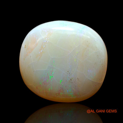 11.00 Cts Unheated Australian Fire Opal Loose Gemstone Oval Cabochon Natural 18x17x5 mm AC-513