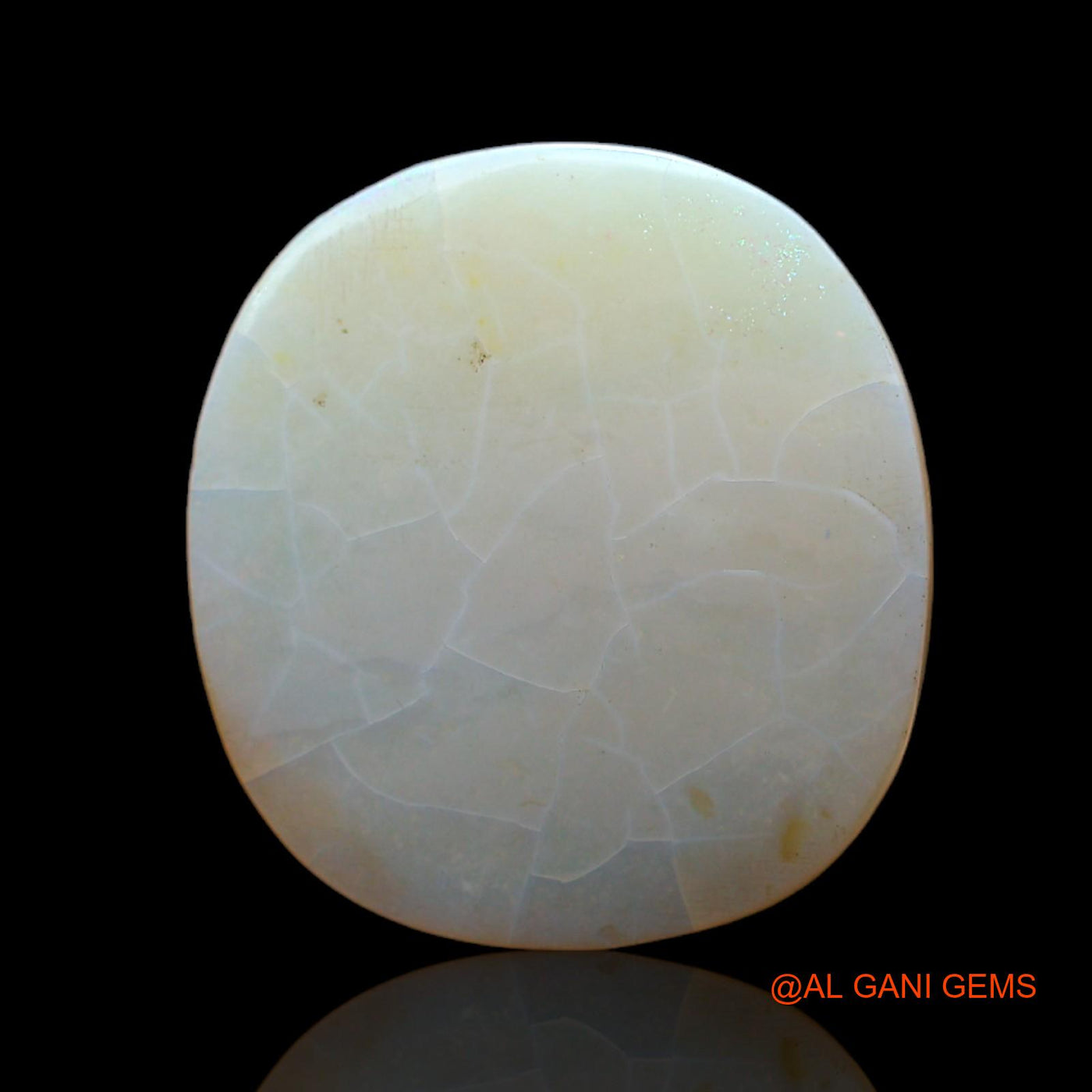 11.00 Cts Unheated Australian Fire Opal Loose Gemstone Oval Cabochon Natural 18x17x5 mm AC-513