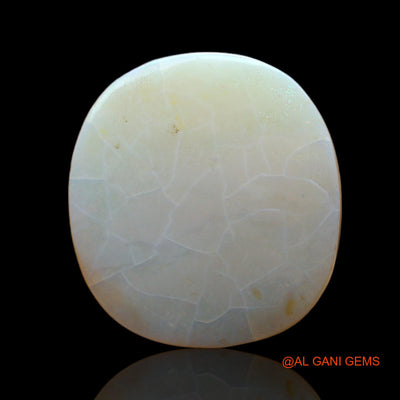11.00 Cts Unheated Australian Fire Opal Loose Gemstone Oval Cabochon Natural 18x17x5 mm AC-513