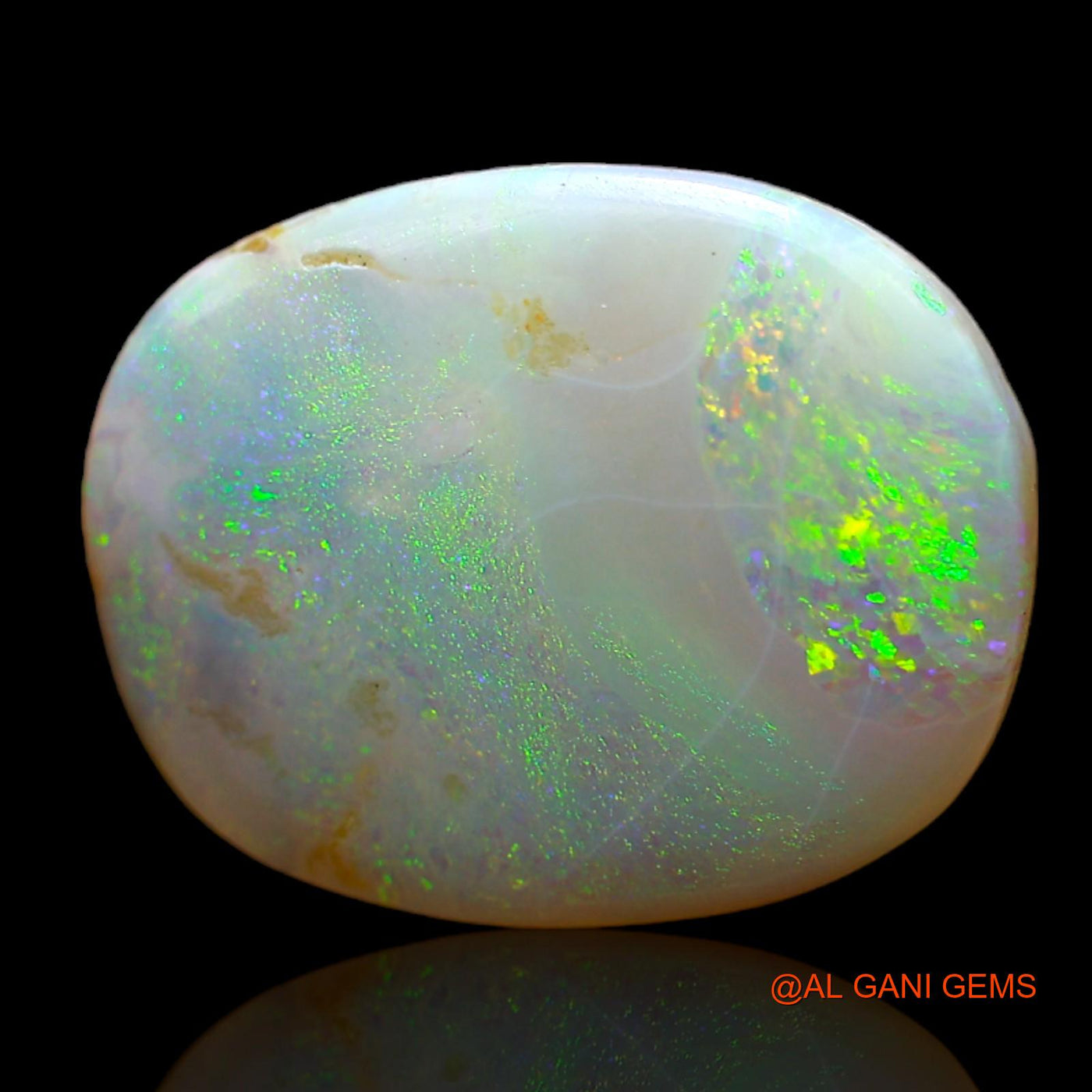 5.00 Cts Natural Australian Fire Opal Loose Gemstone Oval Cabochon 18x14x3 mm AC-515