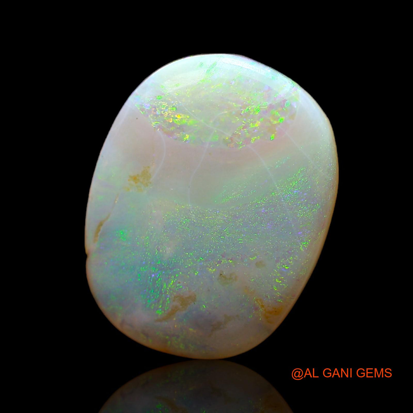 5.00 Cts Natural Australian Fire Opal Loose Gemstone Oval Cabochon 18x14x3 mm AC-515