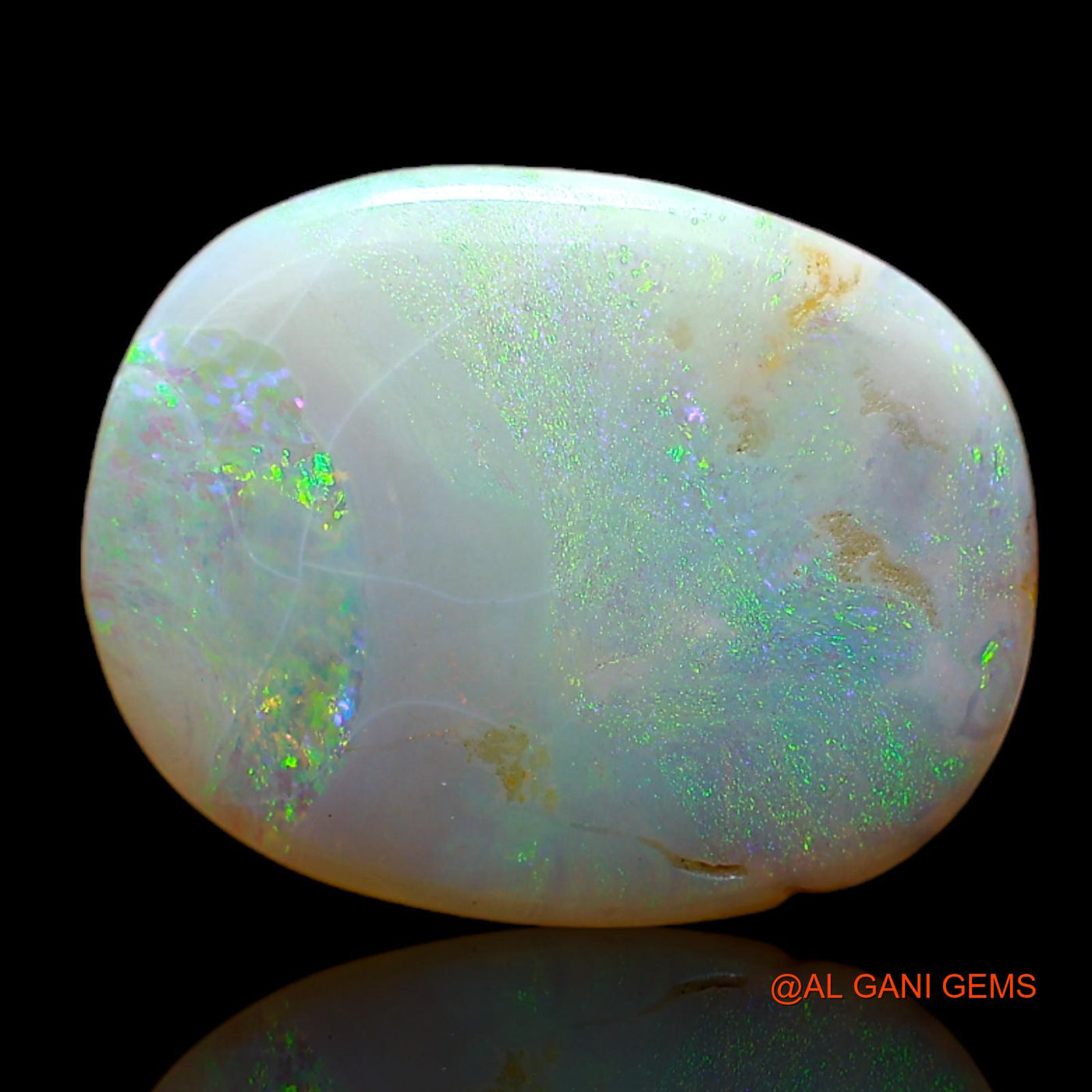 5.00 Cts Natural Australian Fire Opal Loose Gemstone Oval Cabochon 18x14x3 mm AC-515