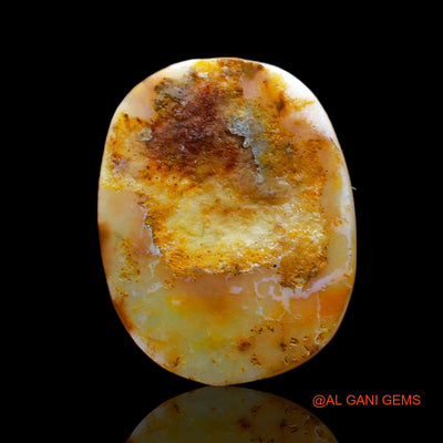 5.00 Cts Natural Australian Fire Opal Loose Gemstone Oval Cabochon 18x14x3 mm AC-515