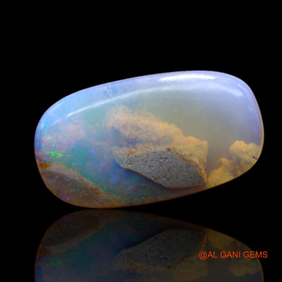 7.00 Cts Natural Australian Fire Opal Loose Gemstone Oval Cabochon 20x11x4 mm AC-516