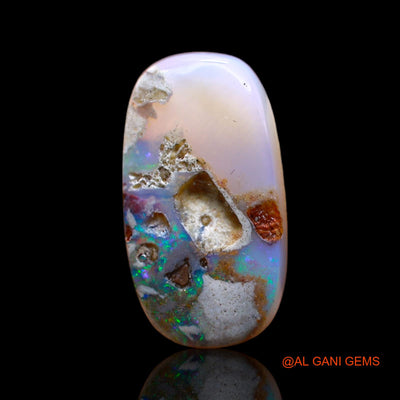 7.00 Cts Natural Australian Fire Opal Loose Gemstone Oval Cabochon 20x11x4 mm AC-516