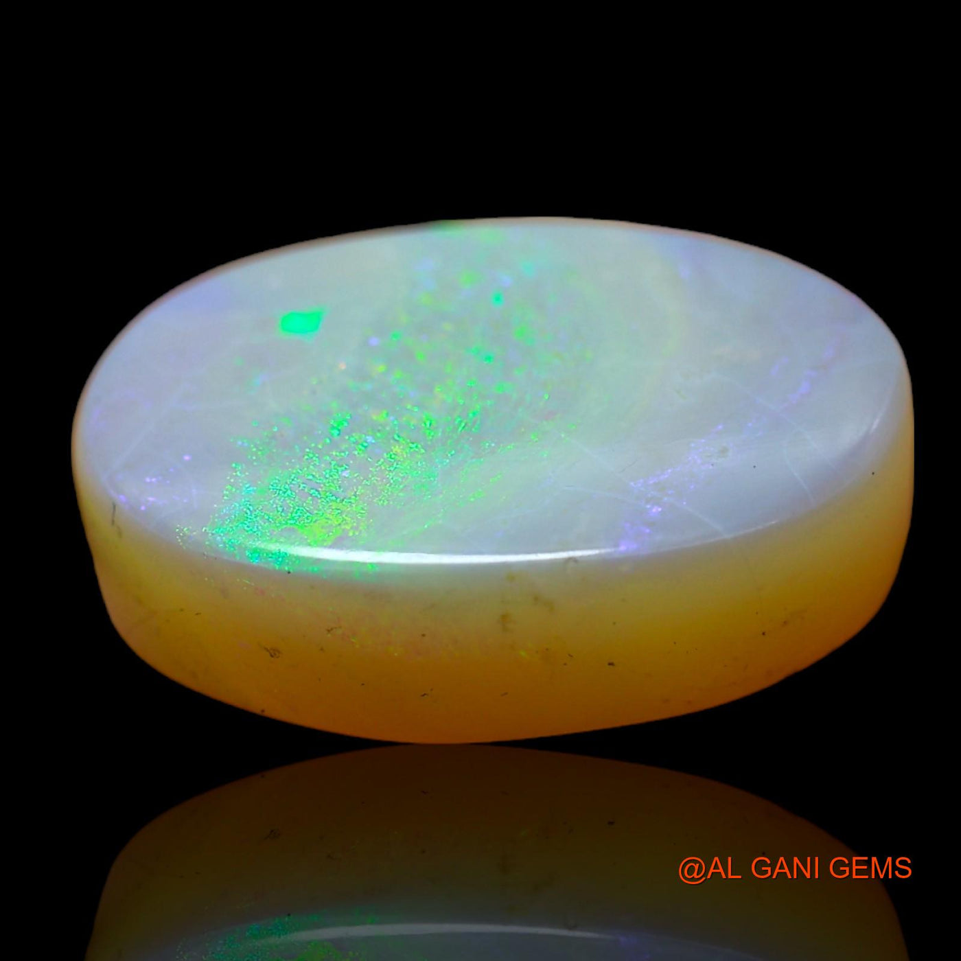 Natural Untreated Fire Opal Loose Gemstone Oval Cabochon From Australia 12.00 Cts 18x13x4 mm AC-519