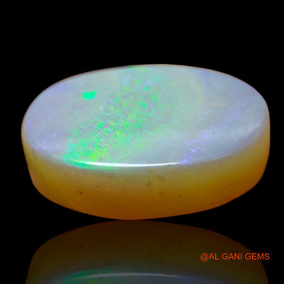 Natural Untreated Fire Opal Loose Gemstone Oval Cabochon From Australia 12.00 Cts 18x13x4 mm AC-519