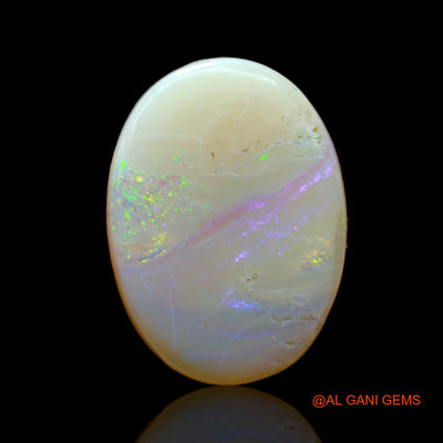 Natural Untreated Fire Opal Loose Gemstone Oval Cabochon From Australia 12.00 Cts 18x13x4 mm AC-519
