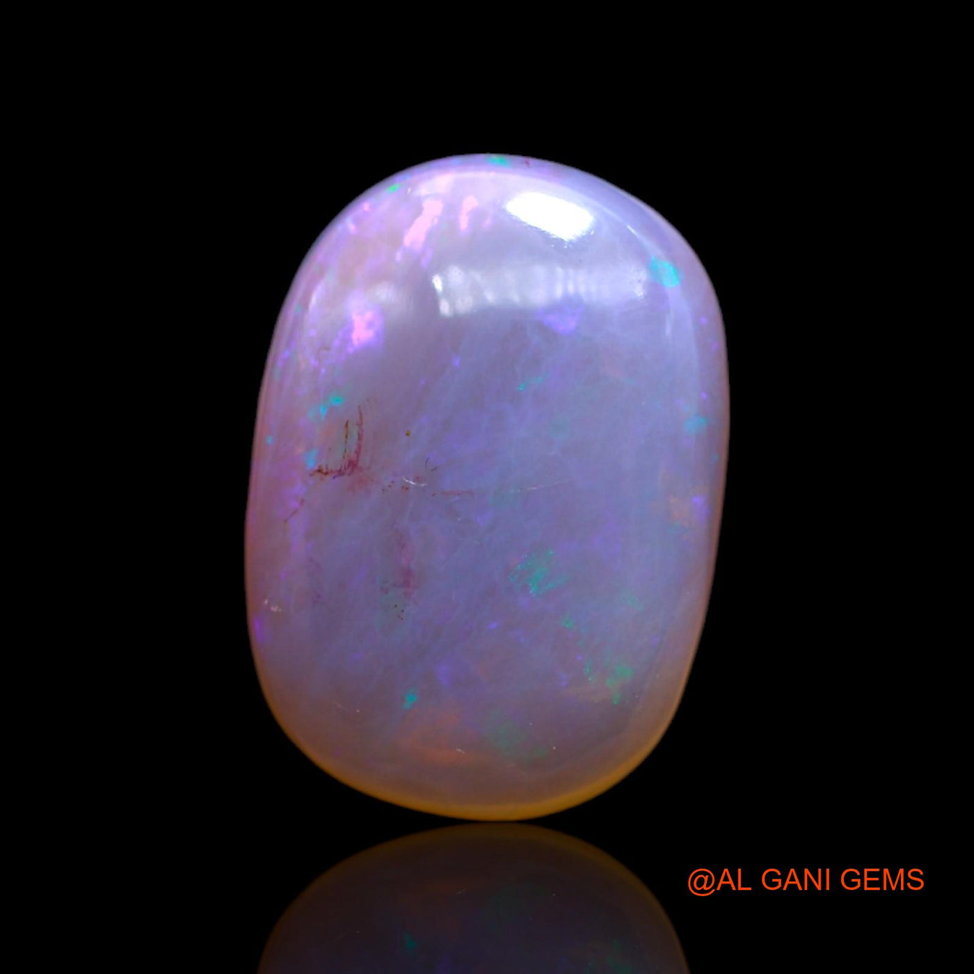 Natural Fire Opal Gemstone 8.00 Cts Loose Oval Cabochon From Australia 18x13x5 mm AC-51