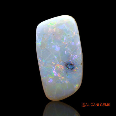 Natural Untreated Fire Opal Loose Gemstone Fancy Cabochon From Australia 6.00 Cts 20x10x3 mm AC-522