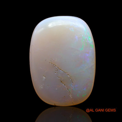 7.00 Cts Unheated Australian Fire Opal Loose Gemstone Oval Cabochon Natural 18x13x4 mm AC-524