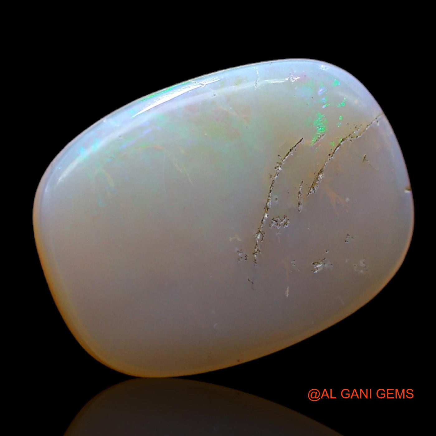 7.00 Cts Unheated Australian Fire Opal Loose Gemstone Oval Cabochon Natural 18x13x4 mm AC-524