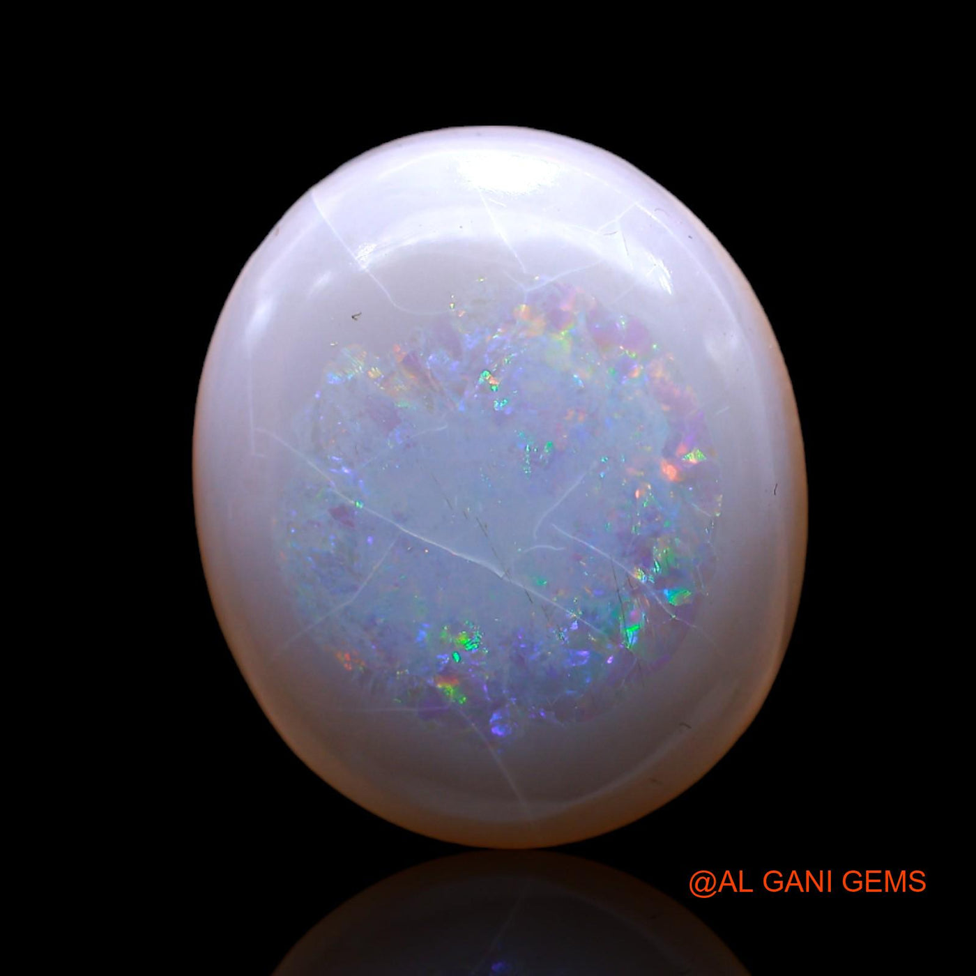 9.00 Cts Natural Australian Fire Opal Loose Gemstone Oval Cabochon 18x15x5 mm AC-525