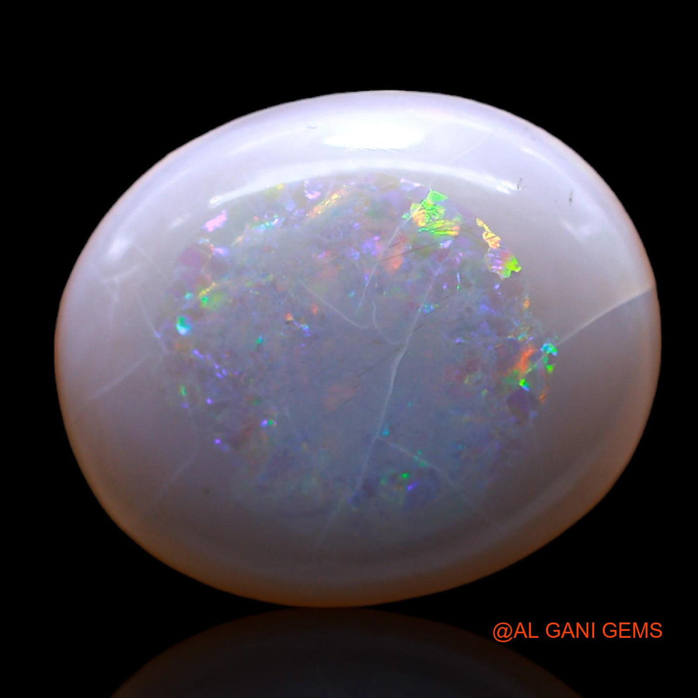9.00 Cts Natural Australian Fire Opal Loose Gemstone Oval Cabochon 18x15x5 mm AC-525