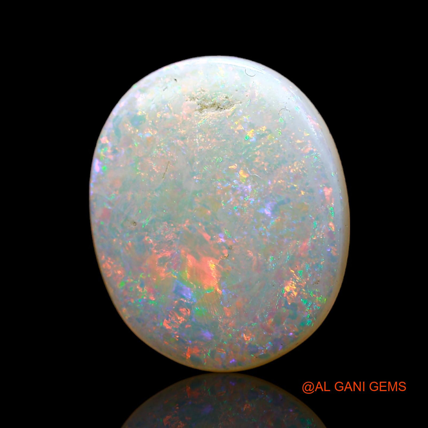 5.00 Cts Natural Australian Fire Opal Loose Gemstone Oval Cabochon 17x14x3 mm AC-527