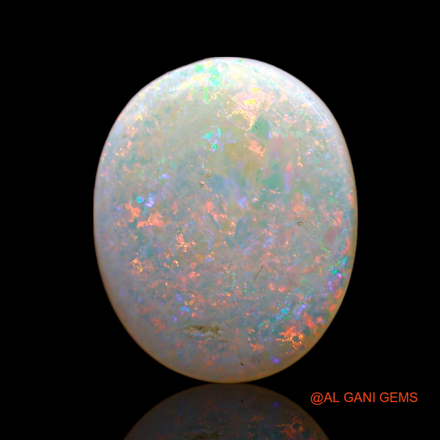 5.00 Cts Natural Australian Fire Opal Loose Gemstone Oval Cabochon 17x14x3 mm AC-527