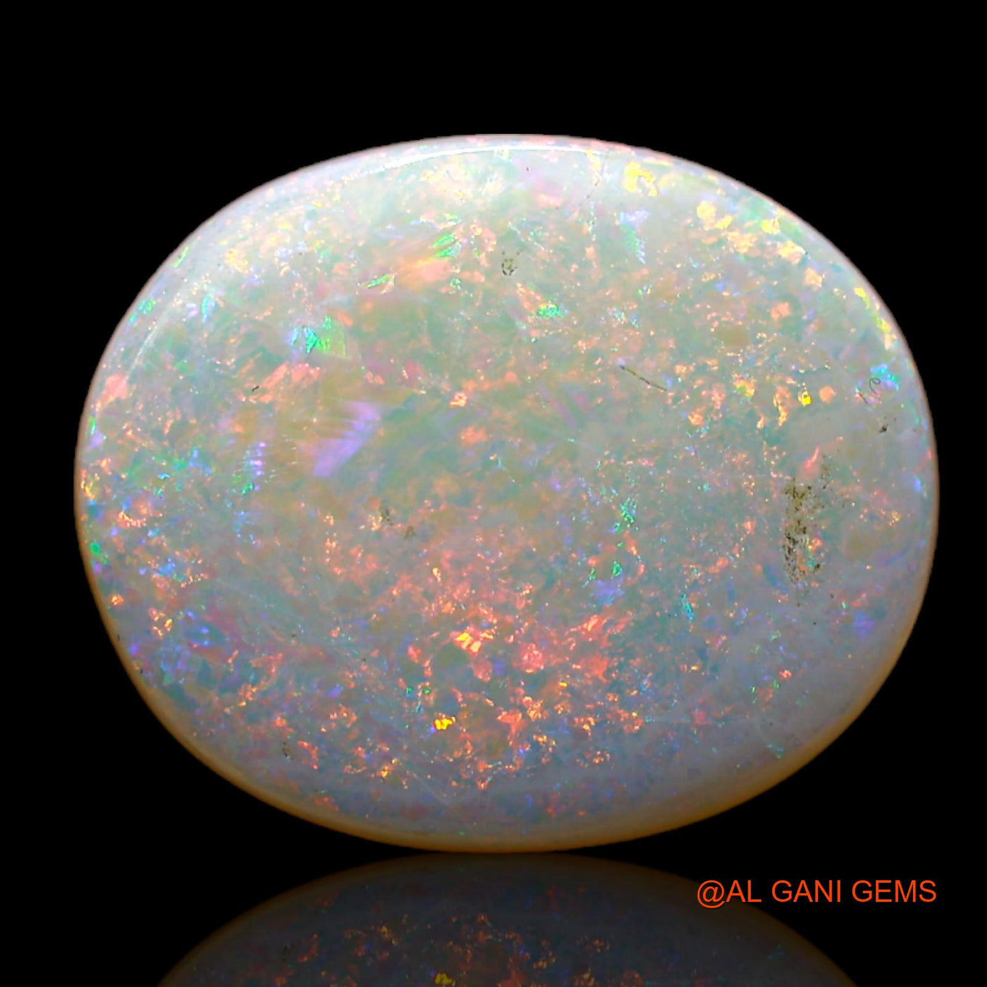 5.00 Cts Natural Australian Fire Opal Loose Gemstone Oval Cabochon 17x14x3 mm AC-527
