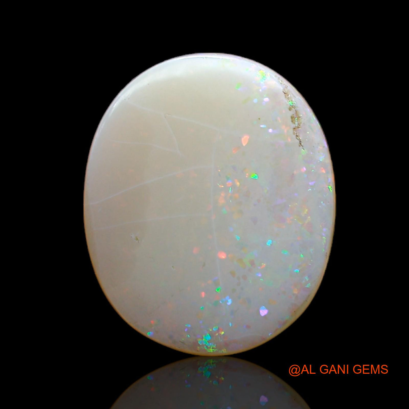 5.00 Cts Natural Australian Fire Opal Loose Gemstone Oval Cabochon 17x14x3 mm AC-527