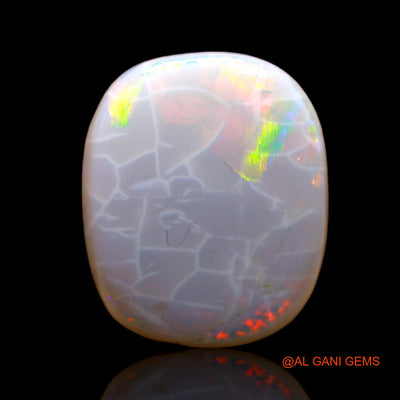 Natural Fire Opal Gemstone 8.00 Cts Loose Oval Cabochon From Australia 17x14x5 mm AC-530