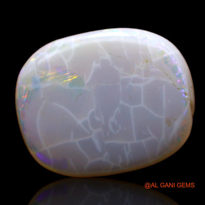 Natural Fire Opal Gemstone 8.00 Cts Loose Oval Cabochon From Australia 17x14x5 mm AC-530