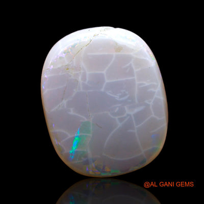 Natural Fire Opal Gemstone 8.00 Cts Loose Oval Cabochon From Australia 17x14x5 mm AC-530