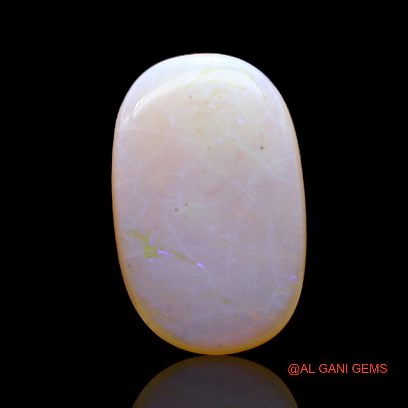 Natural Fire Opal Gemstone 5.00 Cts Loose Oval Cabochon From Australia 18x11x3 mm AC-532