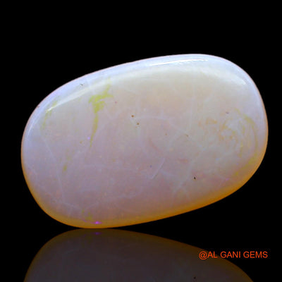 Natural Fire Opal Gemstone 5.00 Cts Loose Oval Cabochon From Australia 18x11x3 mm AC-532