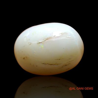 Natural Untreated Fire Opal Loose Gemstone Oval Cabochon From Australia 11.00 Cts 17x12x8 mm AC-533