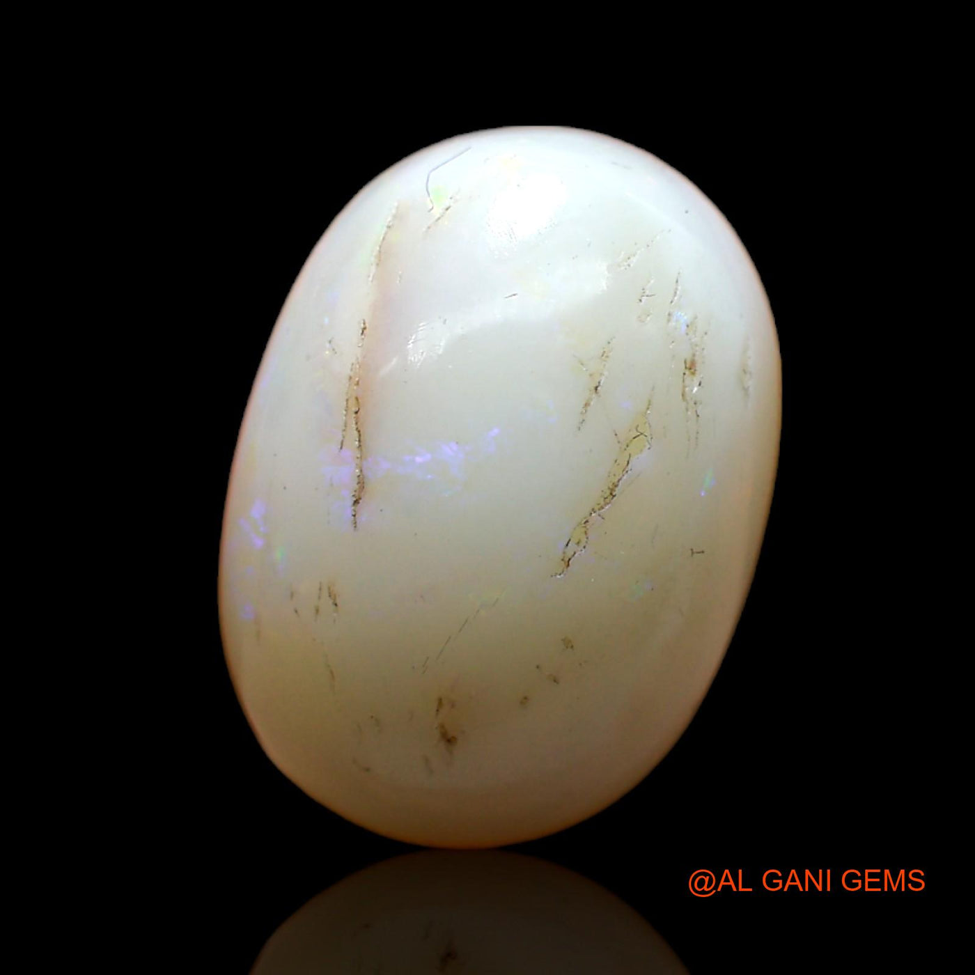 Natural Untreated Fire Opal Loose Gemstone Oval Cabochon From Australia 11.00 Cts 17x12x8 mm AC-533