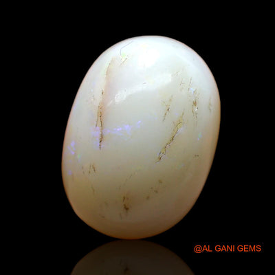 Natural Untreated Fire Opal Loose Gemstone Oval Cabochon From Australia 11.00 Cts 17x12x8 mm AC-533