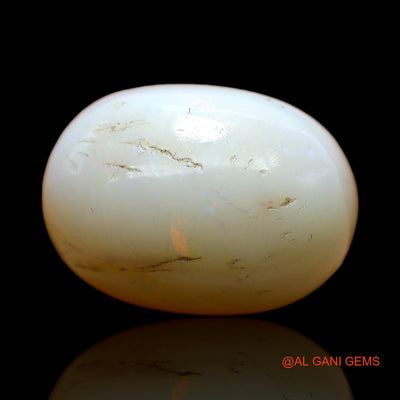 Natural Untreated Fire Opal Loose Gemstone Oval Cabochon From Australia 11.00 Cts 17x12x8 mm AC-533