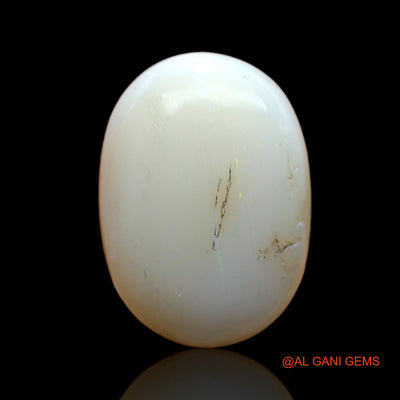 Natural Untreated Fire Opal Loose Gemstone Oval Cabochon From Australia 11.00 Cts 17x12x8 mm AC-533