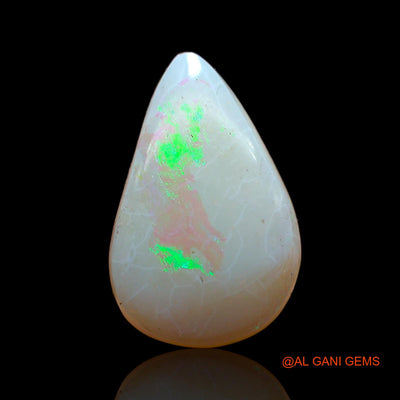 6.00 Cts Natural Australian Fire Opal Pear Cabochon Loose Gemstone For Jewelry 19x12x4 mm AC-536