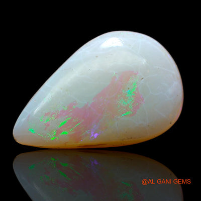 6.00 Cts Natural Australian Fire Opal Pear Cabochon Loose Gemstone For Jewelry 19x12x4 mm AC-536