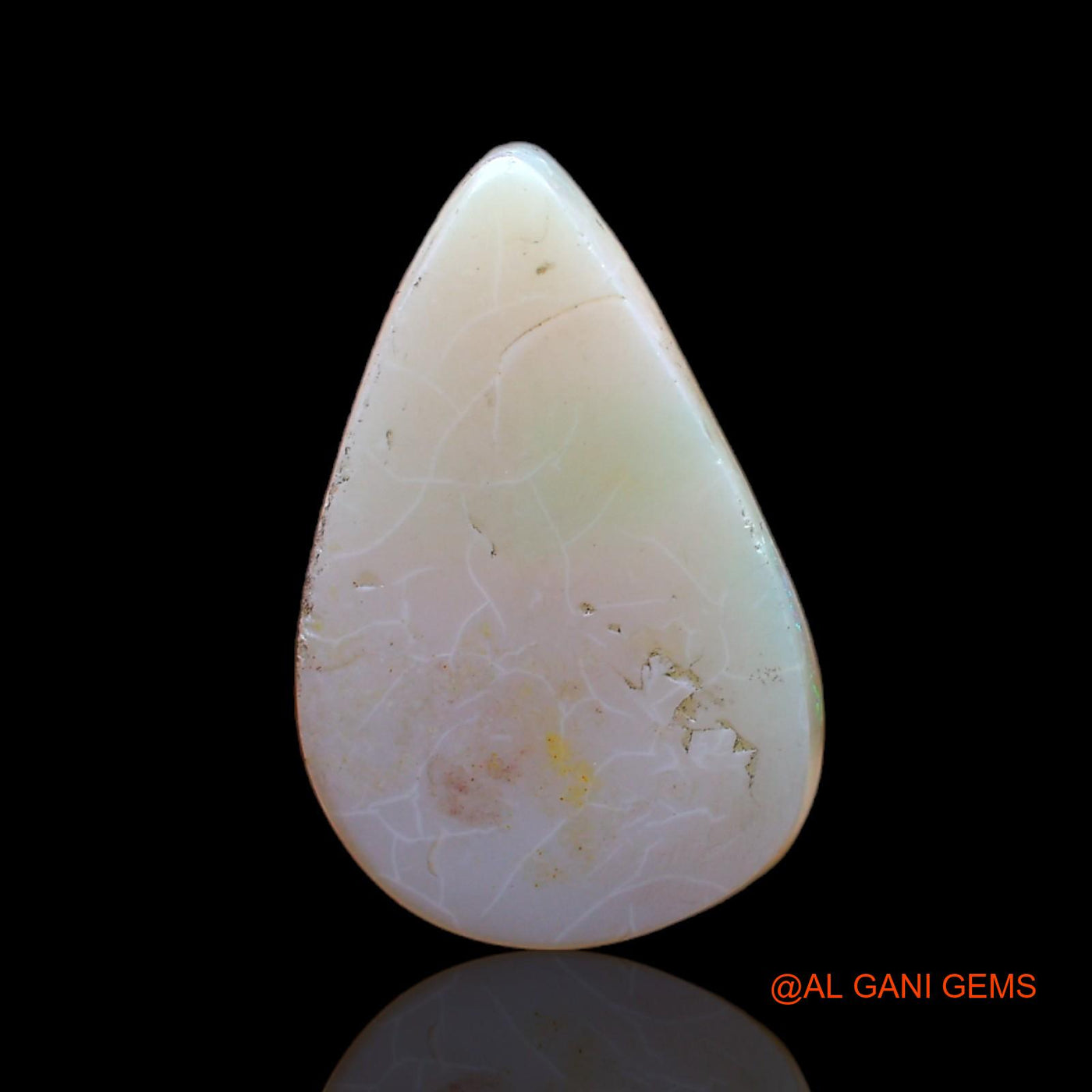 6.00 Cts Natural Australian Fire Opal Pear Cabochon Loose Gemstone For Jewelry 19x12x4 mm AC-536